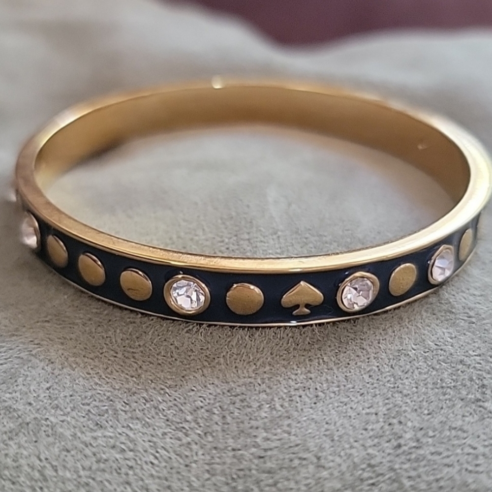 Kate Spade Navy Blue / Gold Bangle